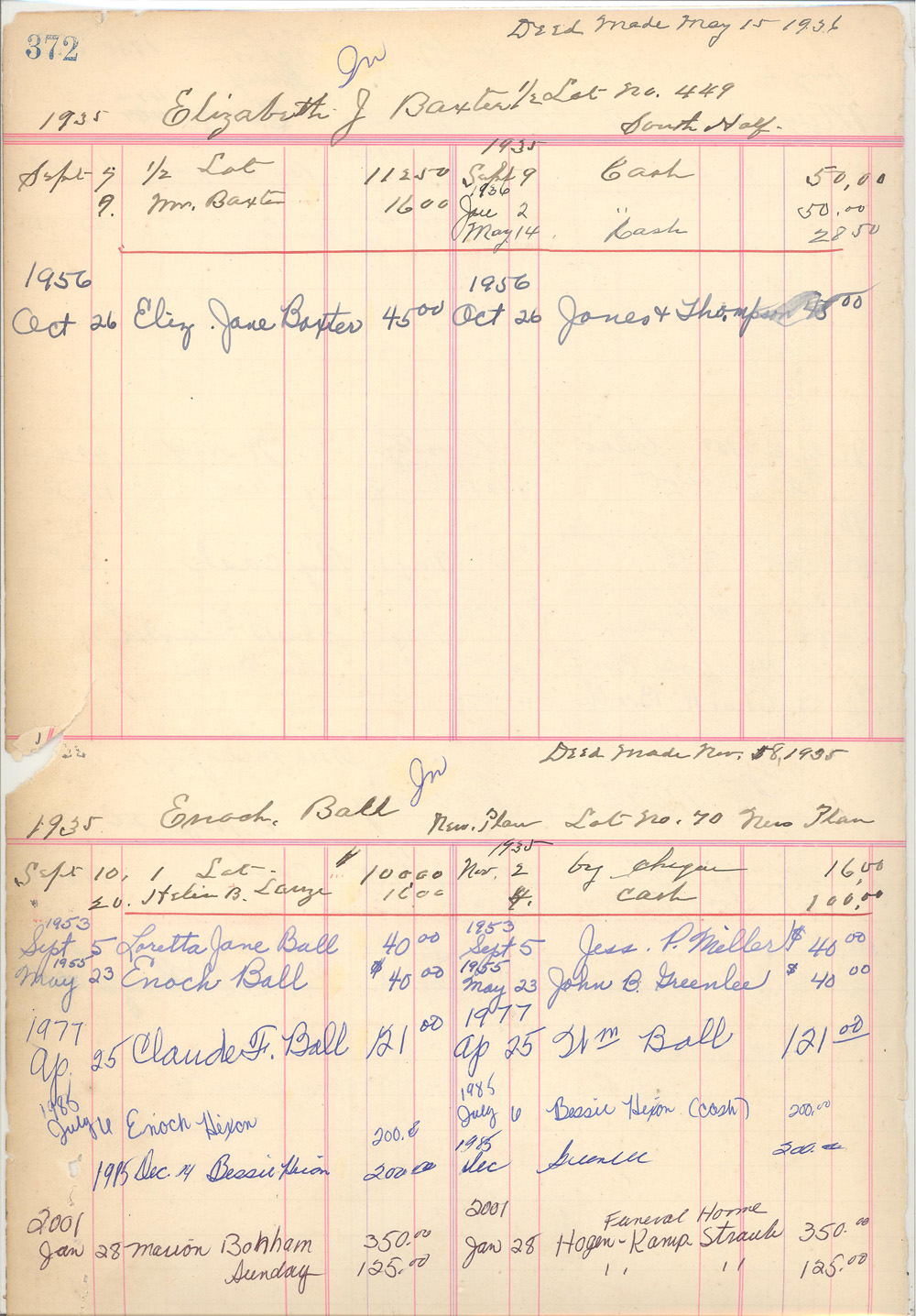 Lot Owner Book 1